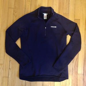 Purple fleece quarter zip